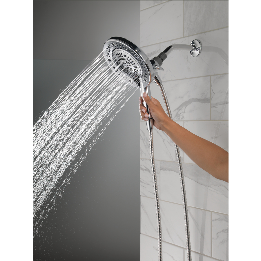 Delta In2ition Two-in-One Showerhead 7 Spray Settings Chrome - Image 4