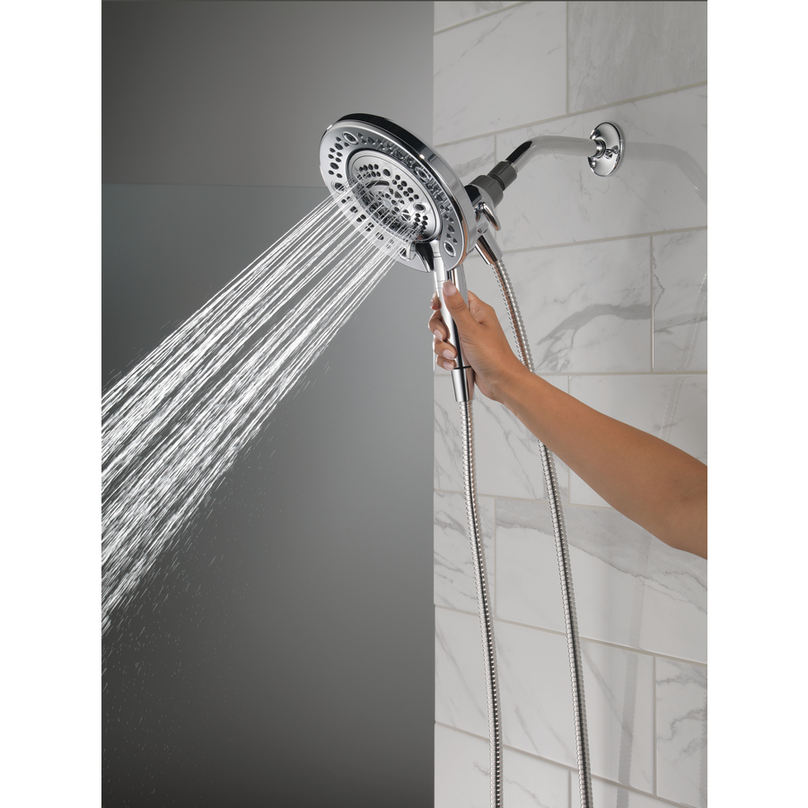 Delta In2ition Two-in-One Showerhead 7 Spray Settings Chrome - Image 8