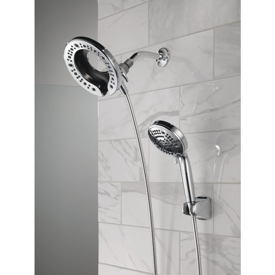 Delta In2ition Two-in-One Showerhead 7 Spray Settings Chrome - Image 6