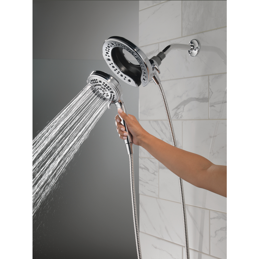 Delta In2ition Two-in-One Showerhead 7 Spray Settings Chrome - Image 3