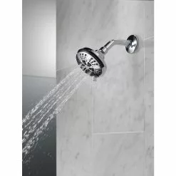 Delta Showerhead With 6 Spray Settings Chrome