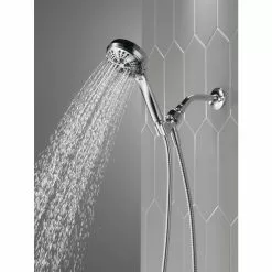 Delta Handheld Showerhead 6 Spray Settings Chrome