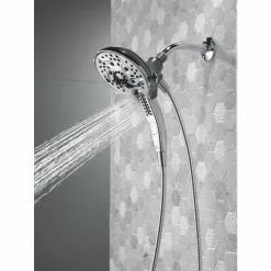 Delta 2-in-1 Round Shower Head With H2Okinetic Technology - 6-in - 1.75 GPM