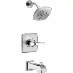 Delta Vero 14 Series Shower Faucet With Shower Head - H2Okinetic - Chrome