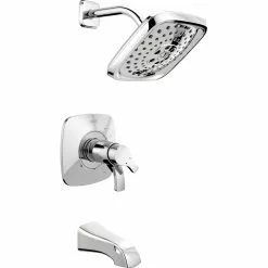 Delta Tesla 17 Series Bath And Shower Trim Set - H2Okinetic - Chrome
