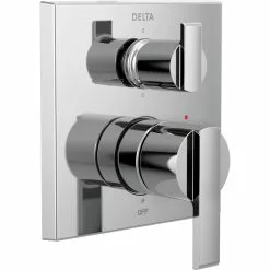 Delta Monitor 14 Series Modern Valve Trim With Diverter - 2-Handle - 6-Setting - Chrome