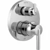 Delta Monitor 14 Series Contemporary Valve Trim With Diverter - 2-Handle - 6-Setting - Chrome