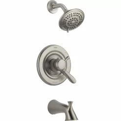 Delta Lahara 17 Series Bath And Shower Trim Set - Stainless Steel