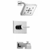 Delta Lahara 14 Series Bath And Shower Trim Set - Without Shower Head - Stainless Steel