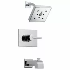 Delta Lahara 14 Series Bath And Shower Trim Set - Without Shower Head - Stainless Steel