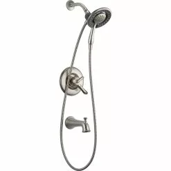 Delta Linden 17 Series Bath And Shower Trim Set - Hand Shower - Stainless Steel