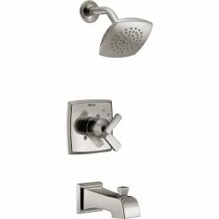 Delta Ashlyn 17 Series Bath And Shower Trim Set - Stainless Steel