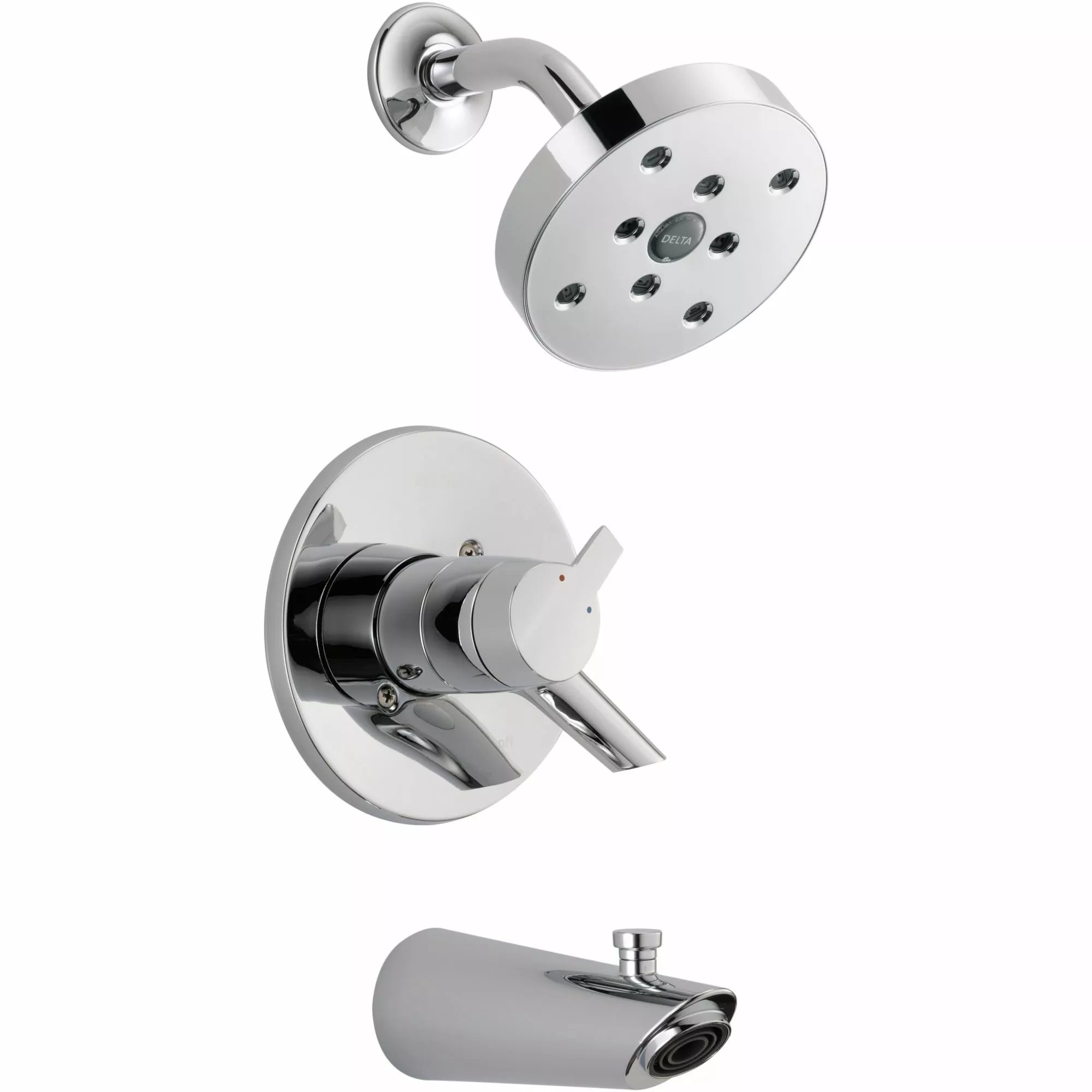 Delta Compel 17 Series Bath And Shower Trim Set - H2Okinetic - Chrome