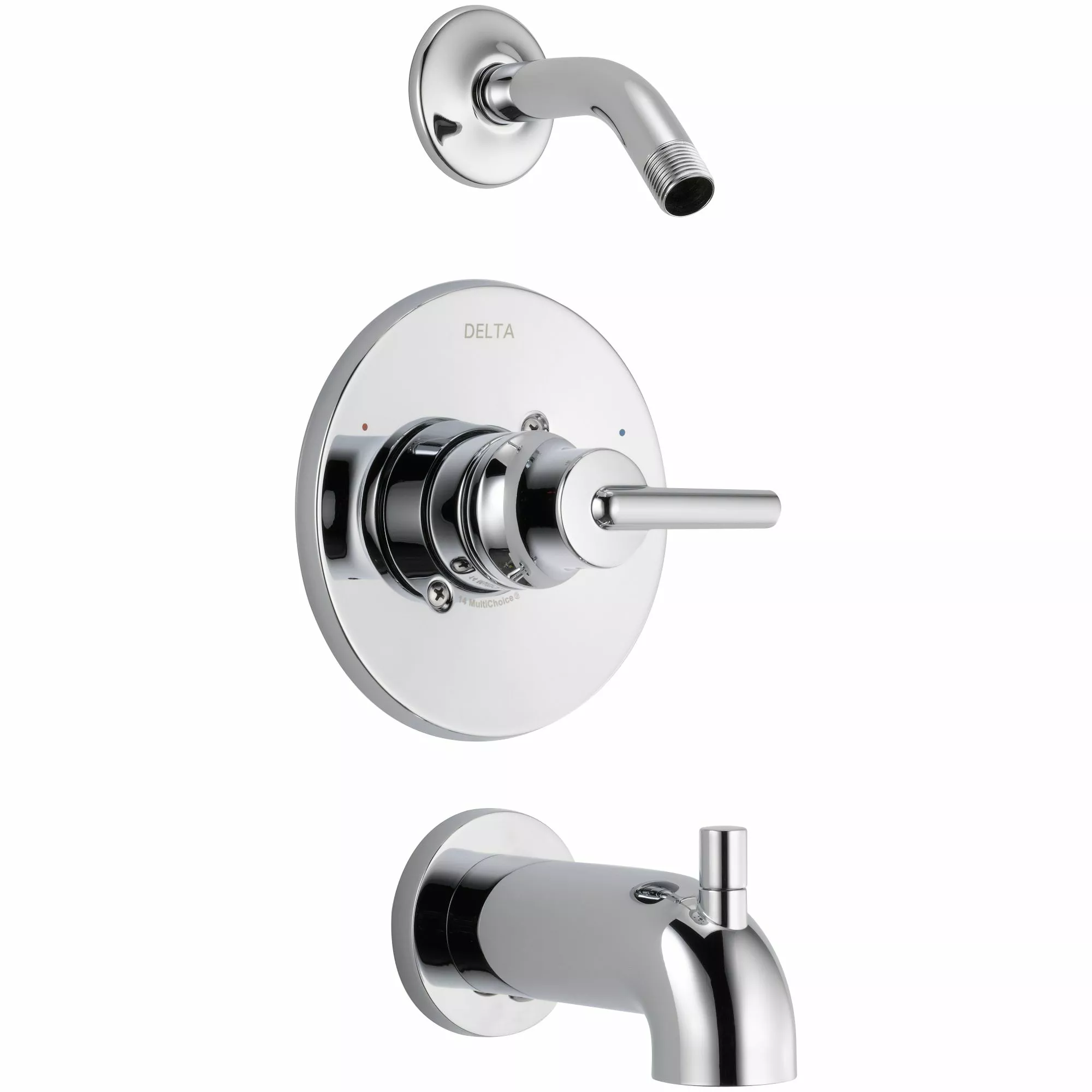 Delta Monitor® 14 Series Bath And Shower Faucet With Hand Shower - Chrome