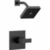 Delta Ara 14 Series Shower Trim Set - Matte Black