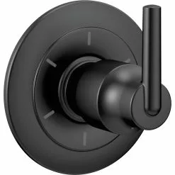 Delta Trinsic Diverter Trim - 6-Setting - 3-Port - Matte Black