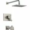 Delta Vero 17 Series Bath And Shower Faucet With Shower Head - Stainless Steel