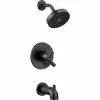 Delta Trinsic Monitor 17 Series Bath And Shower Trim Set - Matte Black