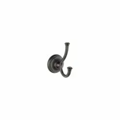 Delta Cassidy Double Robe Hook - Venetian Bronze