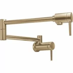 Delta Wall-Mount Pot Filler Faucet - Champagne Bronze