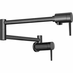 Delta Wall-Mount Pot Filler Faucet - Matte Black