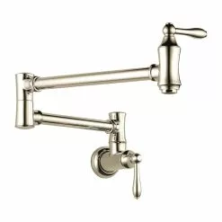 Delta Wall-Mount Pot Filler Faucet - Polished Nickel