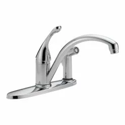 Delta Collins Kitchen Faucet With Integral Spray - Chrome
