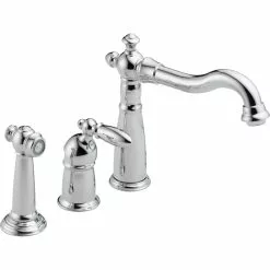 Delta Victorian Kitchen Faucet With Spray - Chrome