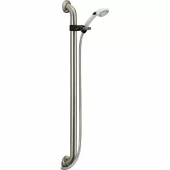 Delta Adjustable Grab Bar Hand Shower - Stainless Steel