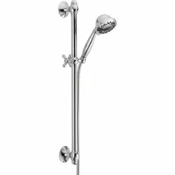 Delta Slide Bar Hand Shower - Chrome/White