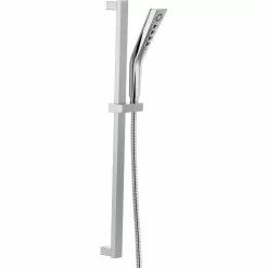 Delta H2Okinetic® 3-Setting Slide Bar Hand Shower - Chrome