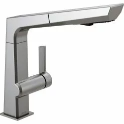 Delta Pivotal Pull-Out Kitchen Faucet - Arctic Stainless