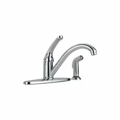 Delta Single Handle Kitchen Faucet With Spray - Chrome
