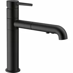 Delta Trinsic Pull-Out Kitchen Faucet - Matte Black