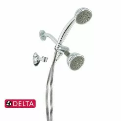 Delta 5-Setting Hand Shower And Shower Head - Chrome