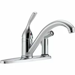 Delta Kitchen Faucet With Integral Spray - Chrome