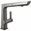 Delta Pivotal Pull-Out Kitchen Faucet - Black Stainless