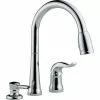 Delta Pull-Down Kitchen Faucet With Soap Dispenser