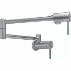 Delta Wall-Mount Pot Filler Faucet - Arctic Stainless