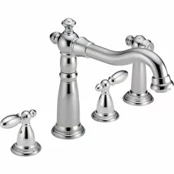 Delta Victorian 2-Handle Kitchen Faucet With Spray - Chrome