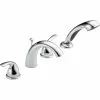 Delta Classic Deck Mount Roman Tub Faucet - 5.88-in. - Chrome