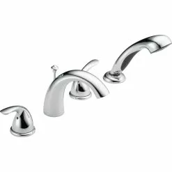 Delta Classic Deck Mount Roman Tub Faucet - 5.88-in. - Chrome