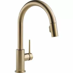 Delta Trinsic Kitchen Faucet - 15.69-in. - 1-Handle - Champagne Bronze