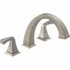 Delta Dryden Deck Mount Roman Tub Faucet - 9-in. - Stainless Steel