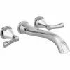 Delta Stryke Wall Mount Bathtub Faucet - 12-in. - Chrome