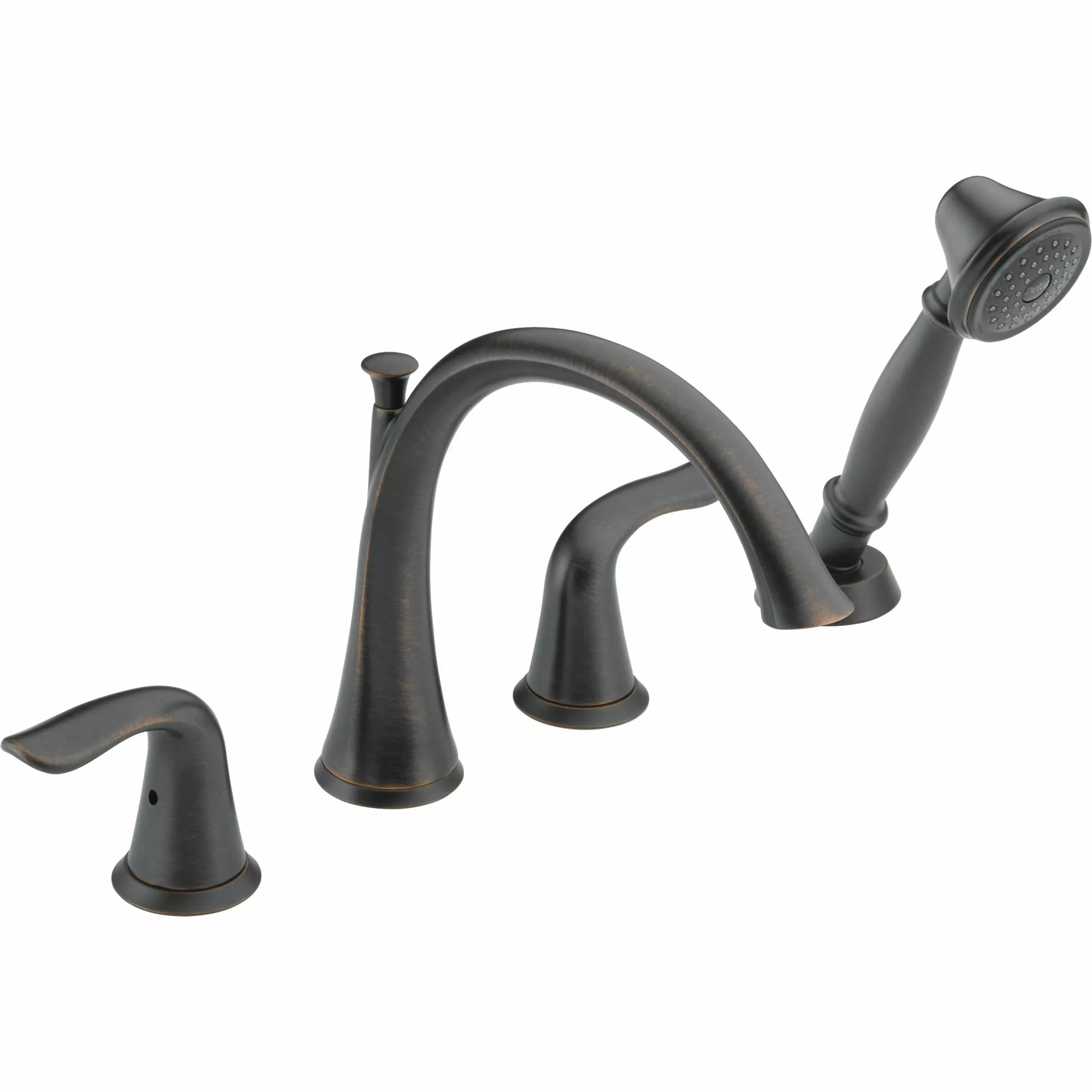 Delta Lahara Deck Mount Roman Tub Faucet - 8.5-in. - Venetian Bronze