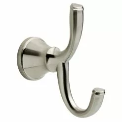 Delta Lorain Double Robe Hook - Brushed Nickel