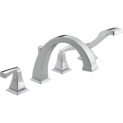 Delta Dryden Deck Mount Roman Tub Faucet - 9-in. - Chrome