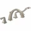 Delta Dryden Deck Mount Roman Tub Faucet - 9-in. - Stainless Steel
