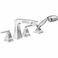 Delta Ashlyn Deck Mount Roman Tub Faucet - 8.38-in. - Chrome